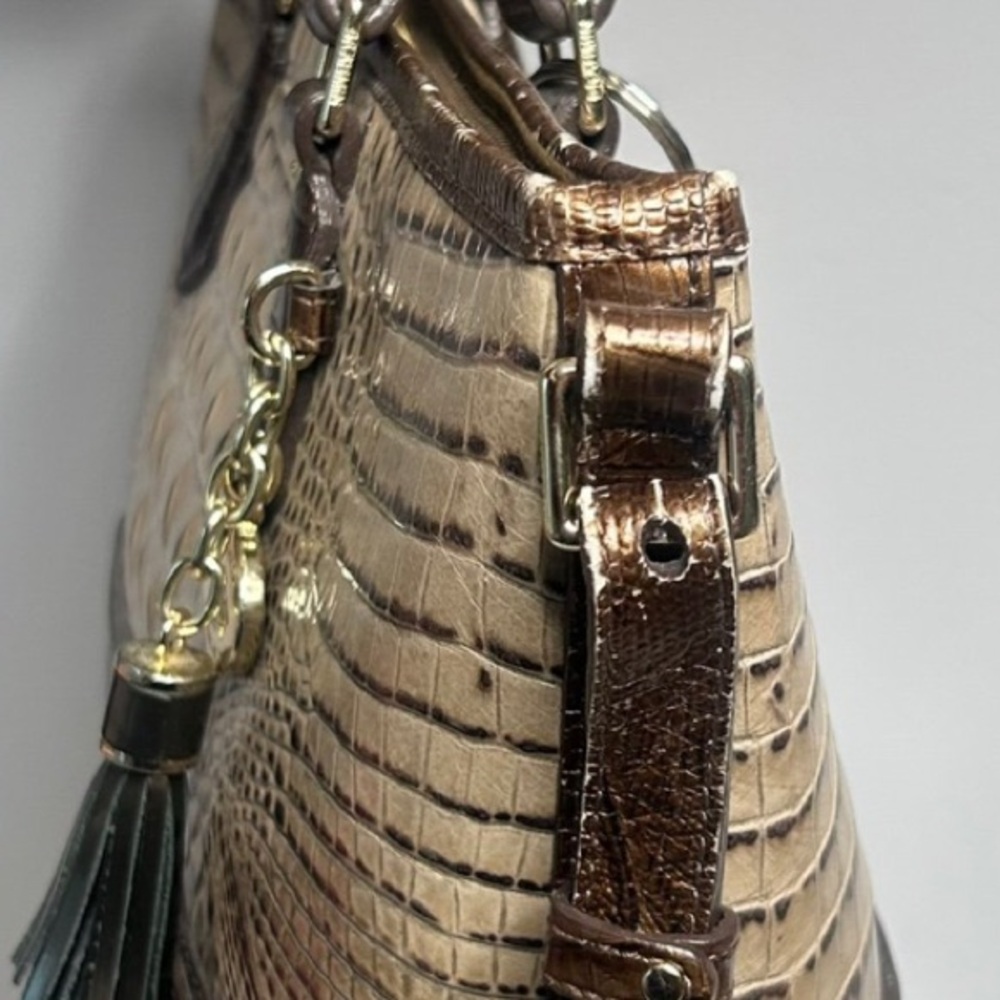 Brahmin Mini Asher Riesling Tri-Color Leather Tote - Picture 8 of 12